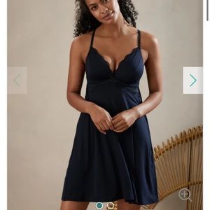 Bravissimo racerback nightdress, navy, w/ support